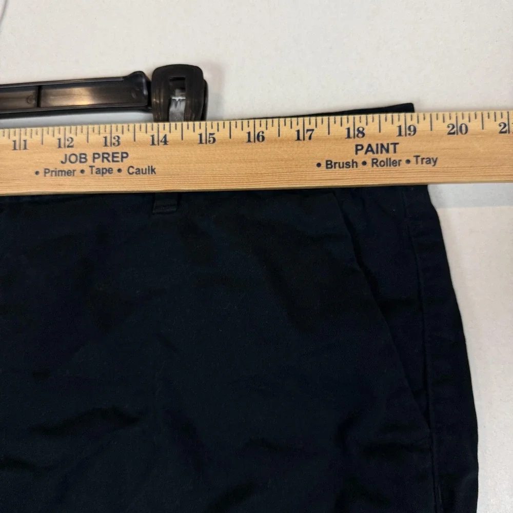Merona Shorts Womens 16 Black Chino Twill 3 Inseam Regular Fit Casual Summer